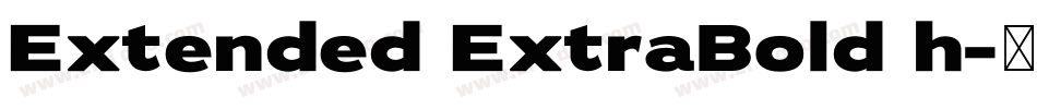 Extended ExtraBold h字体转换